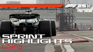 F1 25 Career Mode Round 2 - Chinese Sprint Highlights | Joe Cooper