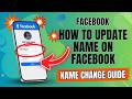 How to Update Name on Facebook