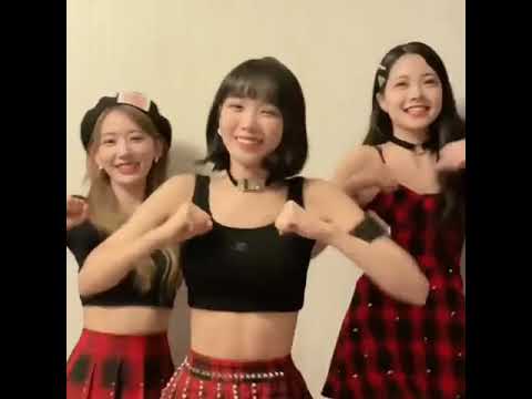 Sakura, Chaewon, Eunchae - Skiskiski Tiktok Challenge #lesserafim #sakura #eunchae #chaewon