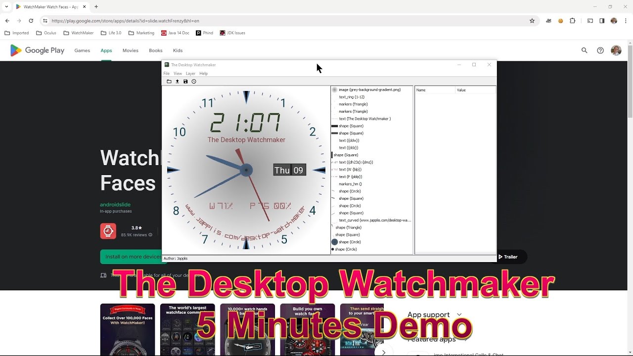 Watchmaker Desktop The Desktop Watchmaker - 5 Minutes Demo - YouTube