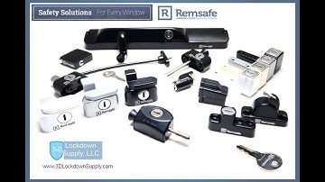 Remsafe Window Locks  - 3D Lockdown Supply -  USA Distribution   www.3DLockdownSupply.com