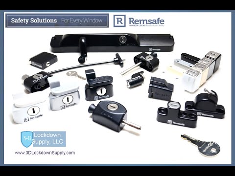 Remsafe Window Locks  - 3D Lockdown Supply -  USA Distribution   www.3DLockdownSupply.com