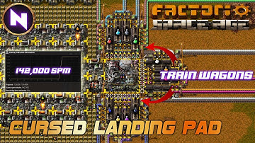 CARGO WAGONS: Solving Landing Pad Bottleneck ⚠️Cursed Design ⚠️| 60 | Factorio SPACE AGE Tutorial