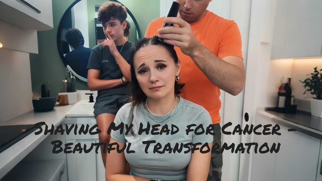 Побрить голову ради борьбы с раком – прекрасное преображение