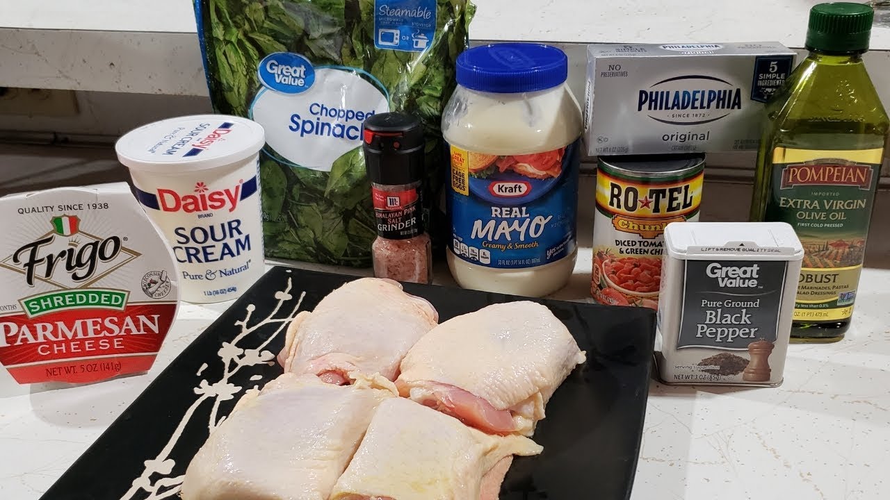 KETO Recipe // Chicken Thighs with Creamy Cheesy Spinach // Cook with