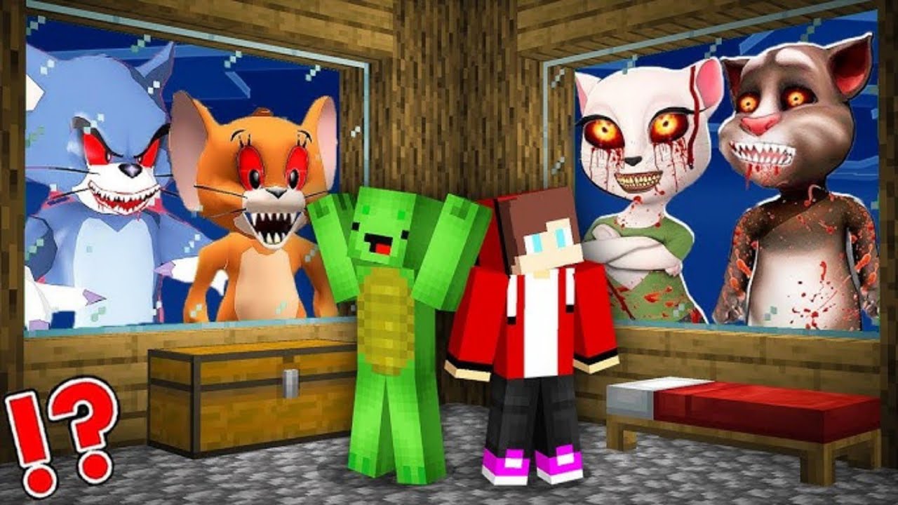 I Found Scary Tank Engine Tom and Angela Cat In Minecraft | Minecraft Horror |
