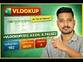 🔥VLOOKUP Formula in Excel | Excel Class 5 | Hindi Tutorial🔥 #excel #excelforbeginners #exceltips