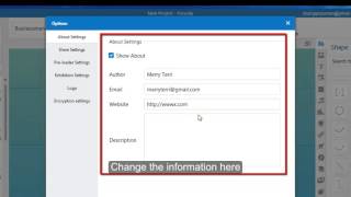 Focusky Tutorial: Change the information of About button to enrish the presentation