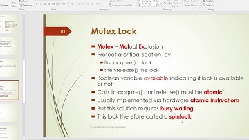 Process Synchronization 3: Mutex Lock