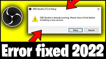 OBS Studio is already running while installation | Error Fixed 2022