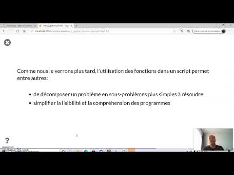 Syntaxe d'une fonction en langage Python