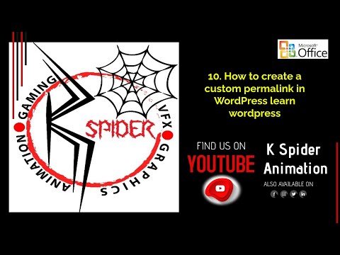 10 How to create a custom permalink in WordPress learn wordpress #wordpresslearning  #wordpressweb