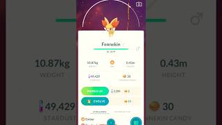 Fennekin Evolution #pokemon #pokemongo #pokemoncommunity #pokémon #pokemonscarletandviolet #fyp