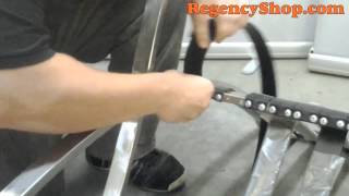 How to replace straps on classic barcelona chairs. part 1 - remove 2
install new order replacement below: http://www.regencyshop....