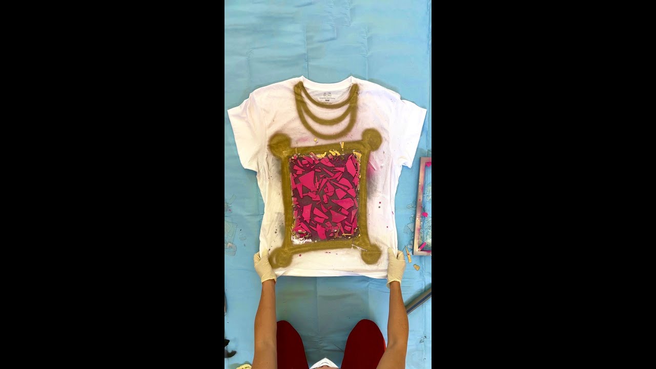 DIY shattered glass art turns out beautiful! 😍