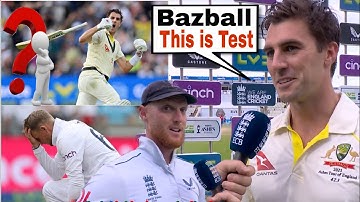 Pat Cummins amazing reply to Ben stokes Bazball approach to test
