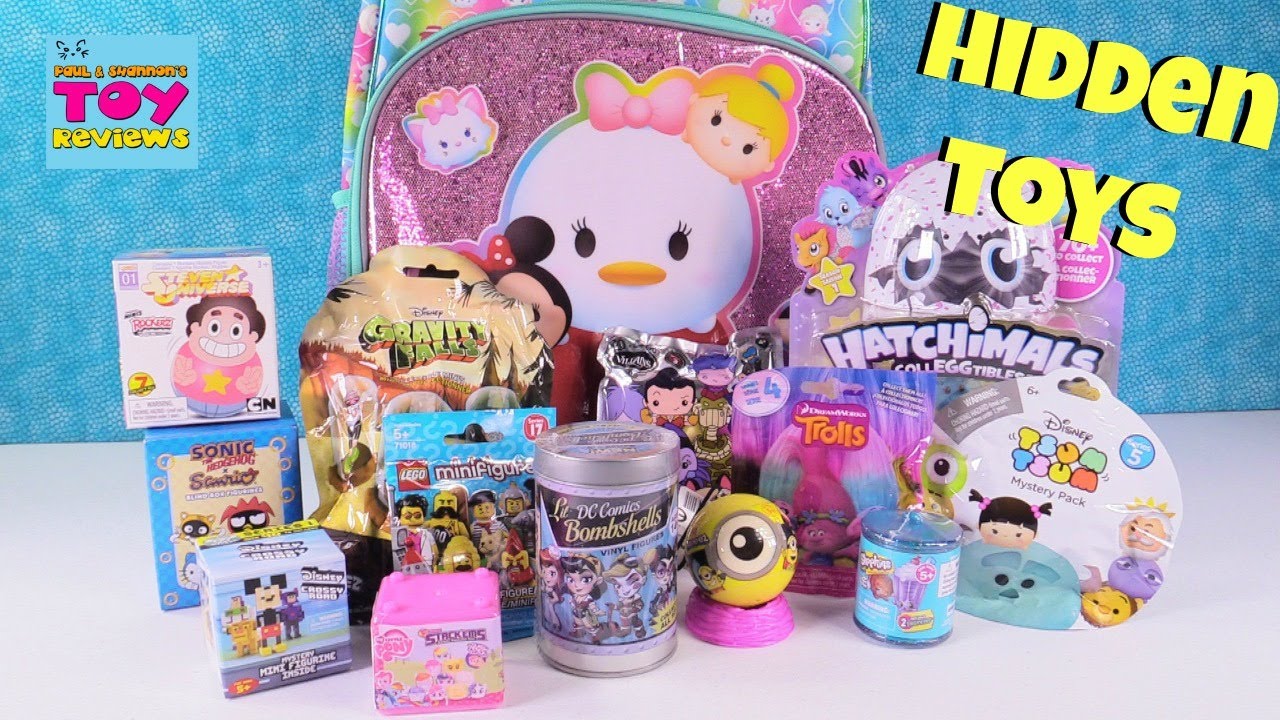 kawaii emoticons Disney Tsum Surprise Backpack Hatchimals Lego MLP Shopkins Toy Review Opening | PSToyReviews