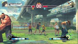 Super Street Fighter 4 AE Online Match xxBInDBmBeRxx (Yang) vs Revin122 (Zangief)