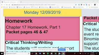 Chapter 17 Notes Part 1 Geometric Distribution 2019