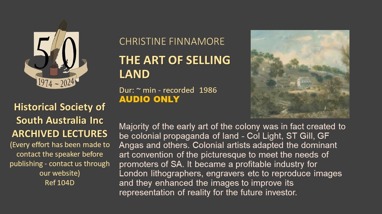 TALK: THE ART OF SELLING LAND by Christine Finnamore