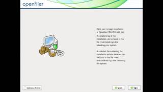 Openfiler install