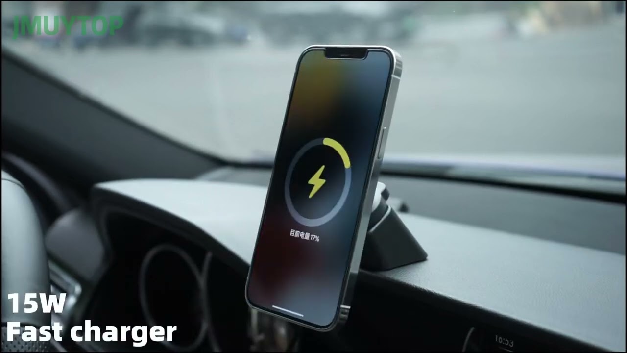 Magnetic Wireless Car Charger Mount Adsorbable Phone For iPhone 15 1