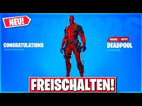 ❌DEADPOOL Skin in FORTNITE FREISCHALTEN!!😱 So Gehts