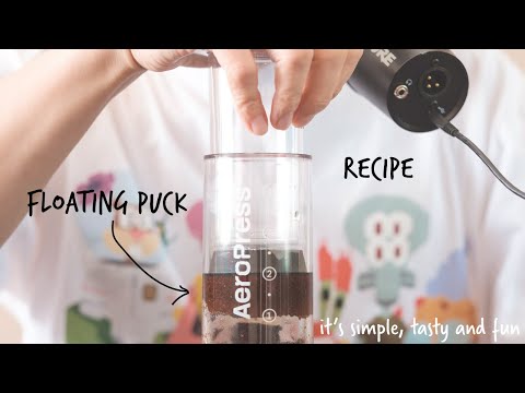 Floating AeroPuck - Aeropress Recipe