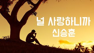 널 사랑하니까 - 신승훈 (1993, 가사포함)