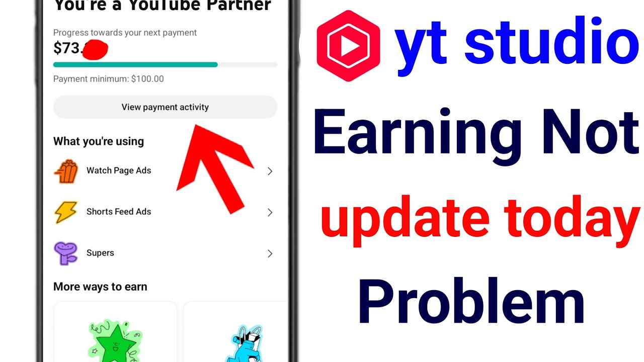 youtube earning is not updating in yt studio problem | yt studio ...