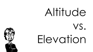 Altitude vs. Elevation | When to Use Each, How to Tell The Difference, Word Versus Word