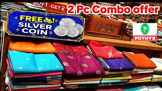 💥POTHYS- Get a Free Silver Coin on Saree Purchases! 1+2 Offer Arani Silk Saree screenshot 4