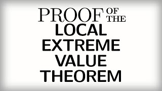 5.3 Proof of the Local Extreme Value Theorem