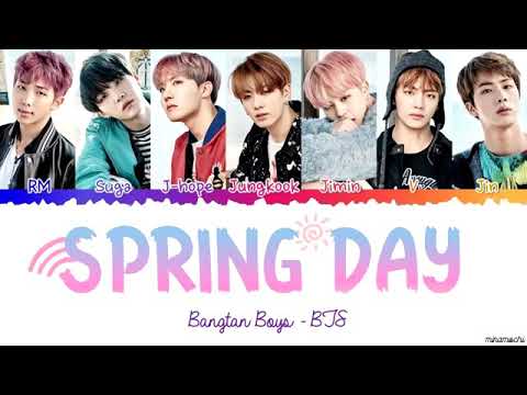 Lirik lagu bts spring day - YouTube