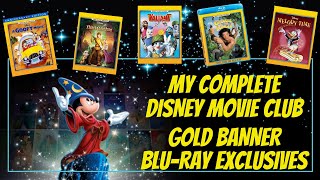 My Complete Disney Movie Club Gold Border Blu-Ray Collection 67 Titles