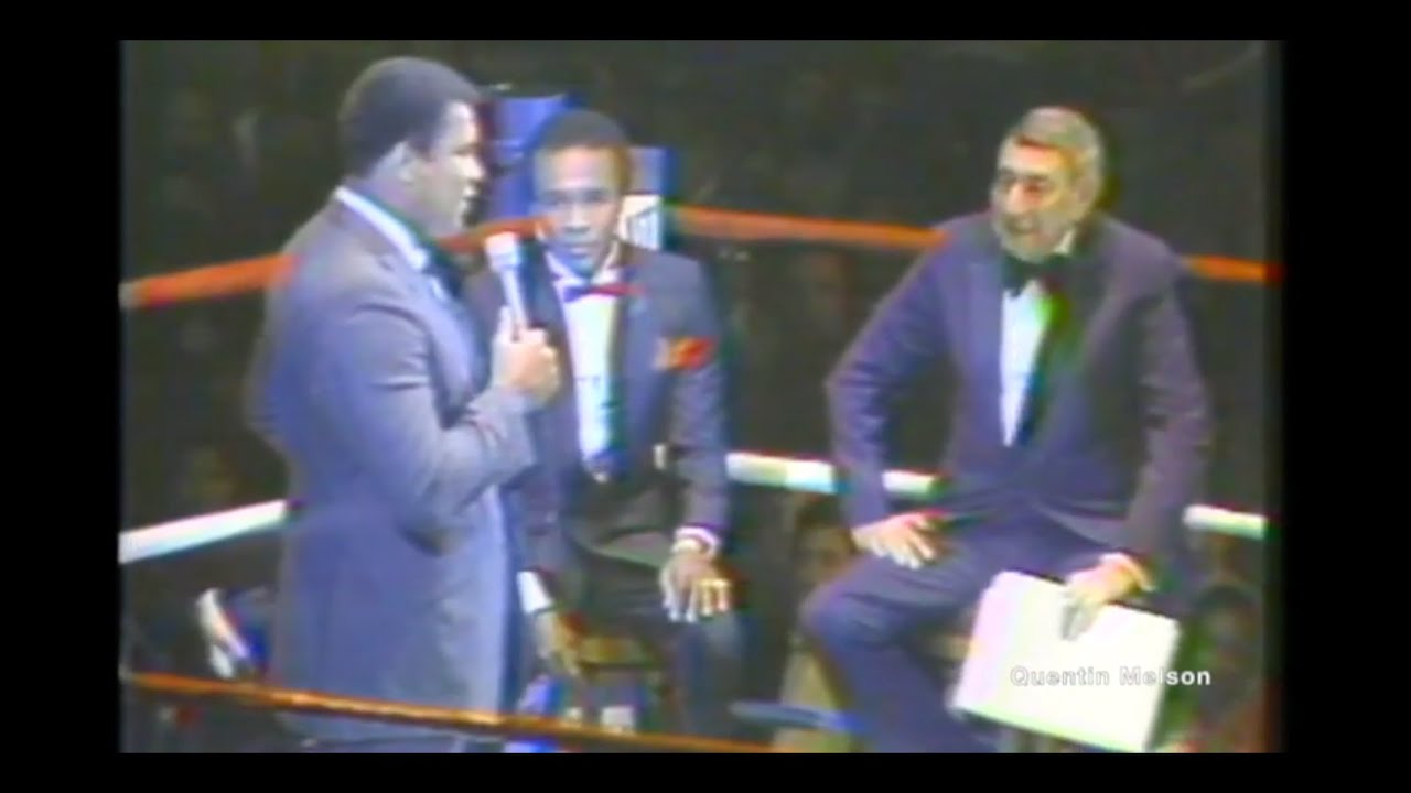 Sugar Ray Leonard Retirement Ceremony with Muhammad Ali and Howard Cosell (November 10, 1982)