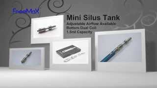 Freemax Mini Silus Tank Bottom Dual Coil Glassomizer 1 5ohm 2 0ohm 2 5ohm Resistance