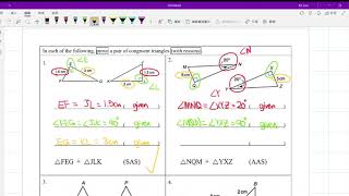 47) S2 9.3B Deductive Proofs about Congruent Triangles