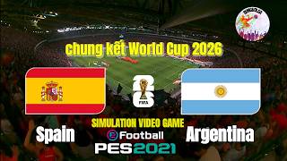 Tây Ban Nha vs Argentina  quy tụ 2 ĐTQG xuất sắc nhất thế giới|Simulation Video Games screenshot 3