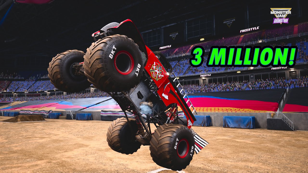 Monster Jam Showdown - Axe 3 MILLION Point Freestyle!