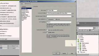 Creating a Dreamweaver Site Definition from an Existing Folder of Files