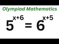 Math olympiad question 5x66x5  this is best trick  beautiful exponential equation