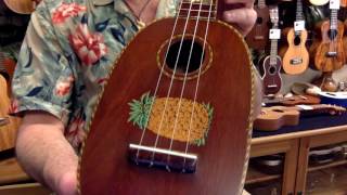 Five Foot Two On 1930S Vintage Kamaka Acacia Pineapple Soprano Ukulele Mania, Tokyo