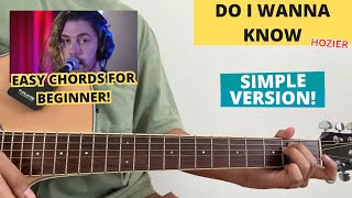 Do I Wanna Know - Hozier (Arctic Monkeys) (Guitar Tutorial) Easy Chords! VIRAL!