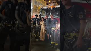 Newly Engaged Couple Celebrate With FDNY on Knicks Win Night
Newly Engaged Couple Celebrate With FDNY on Knicks Win Night Newly Engaged Couple Celebrate With FDNY on Knicks Win Night