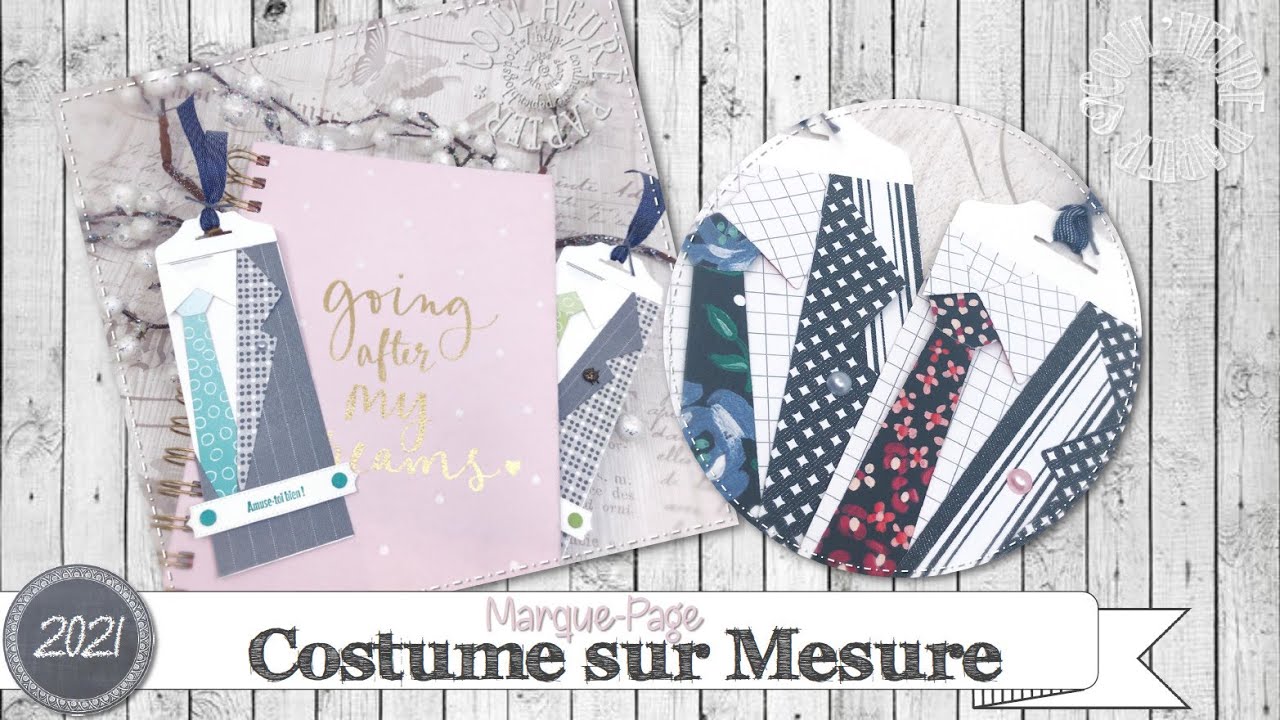 [Tutoriel] "Marque-Page * Costume sur Mesure" par Coul'Heure Papier