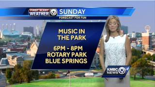 Slightly warmer but still comfortable for your Sunday