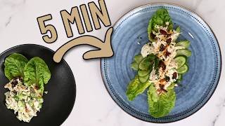 This is what good plating does to a simple chicken salad...
