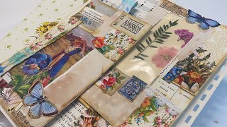 Interactive window pocket for junk journal using junk mail / day 2 / 7 days of spring