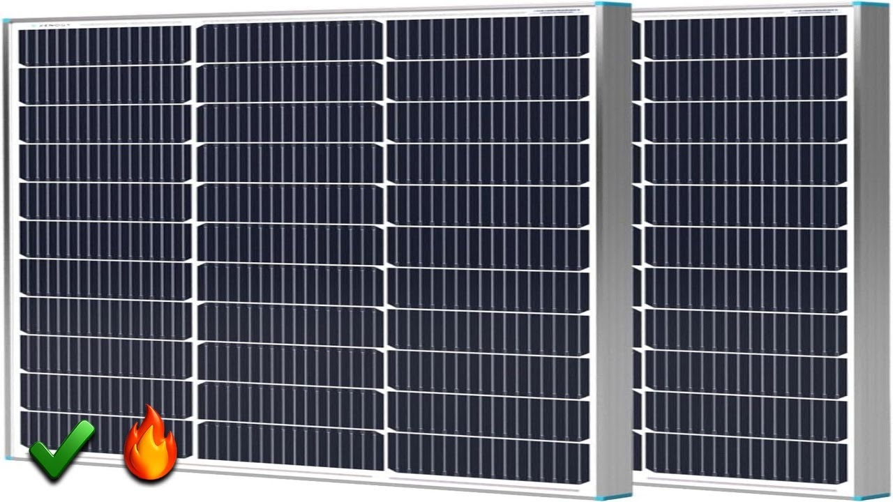 Солнечные панели Renogy 2PCS 100 Вт 12 Вольт Высокоэффективный монокристаллический фотоэлектричес...